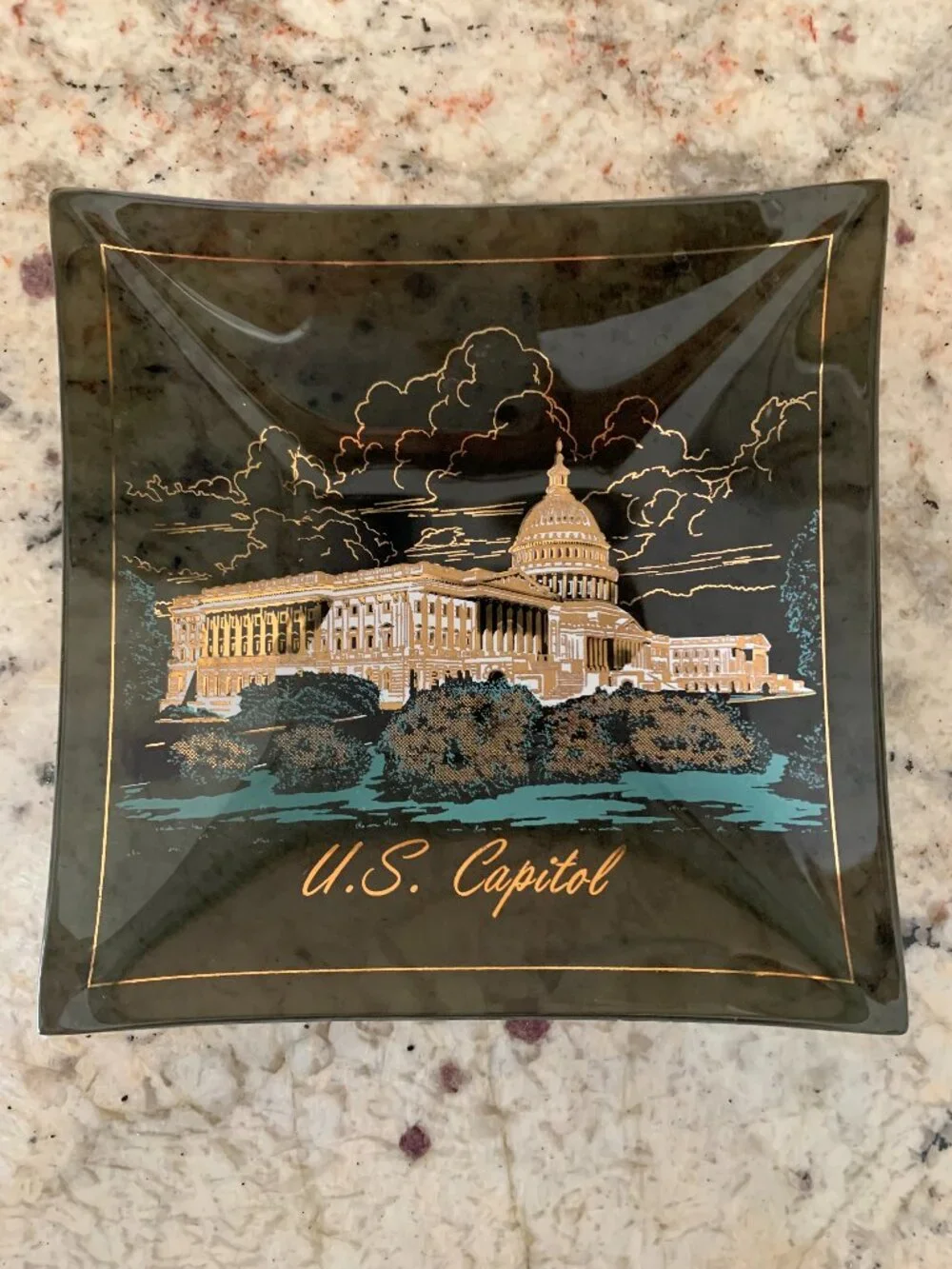 Vintage U.S. Capital Souvenir Dish